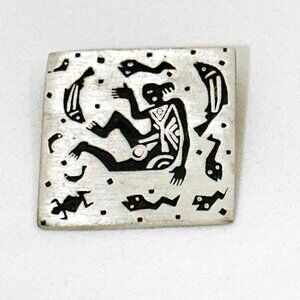 Vintage Alice Seely/Urban Fetishes Petroglyph Brooch/Pin (2000)
